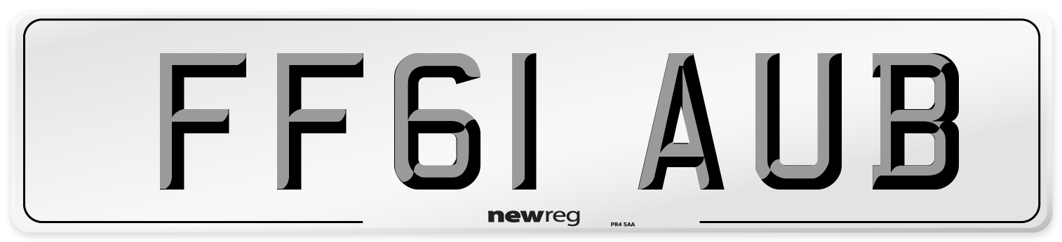 FF61 AUB Number Plate from New Reg